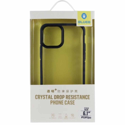 Чохол Blueo Crystal Drop Resistance на Iphone 12/12 Pro Black